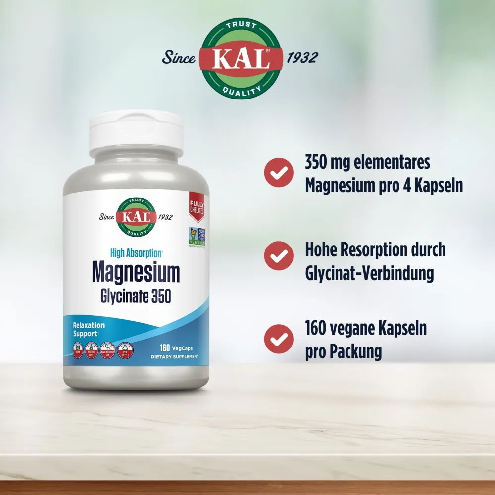 KAL Magnesium Glycinat 350| Best