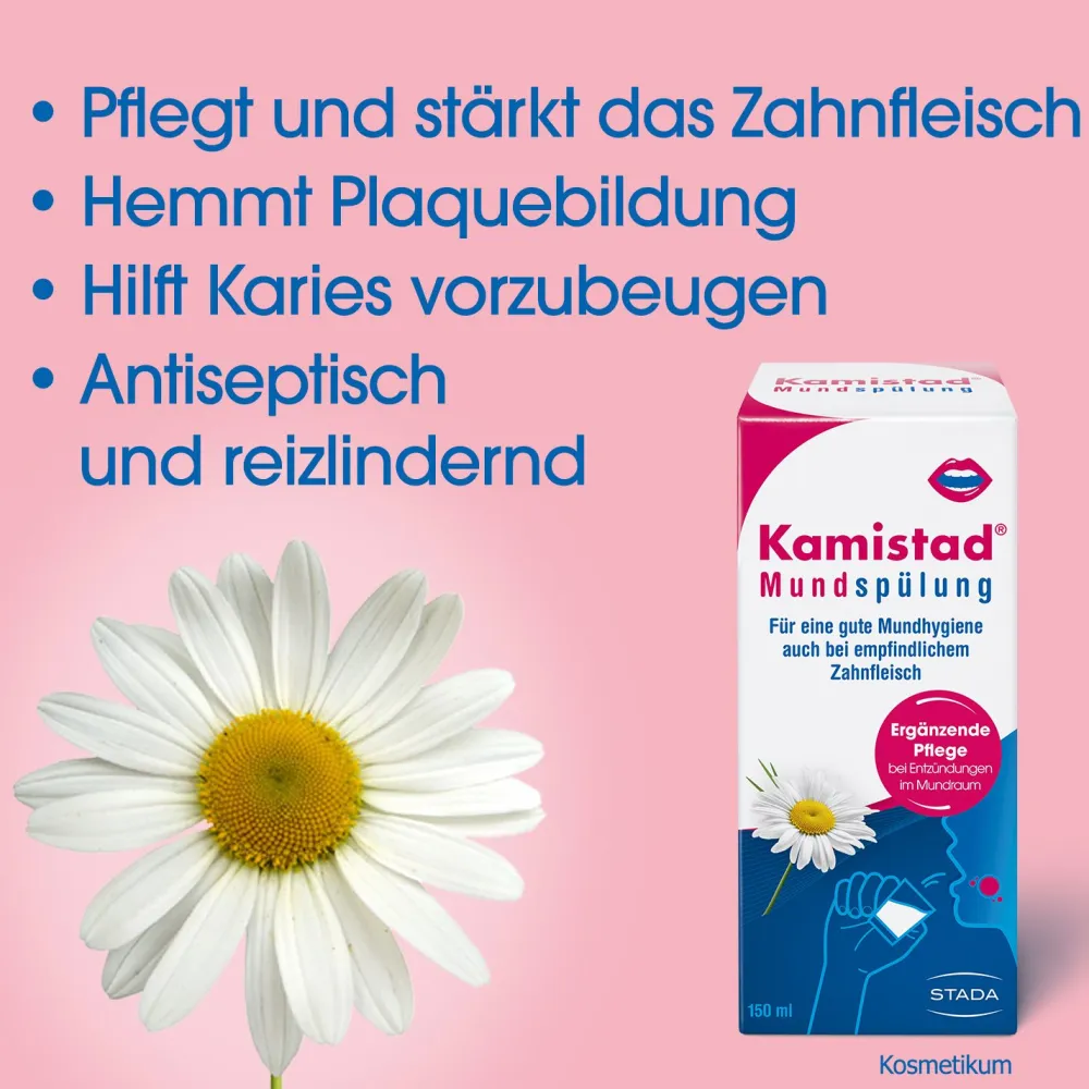 ® Mundspülung bei Zahnfleischentzündungen und Aphten|Kamistad Online