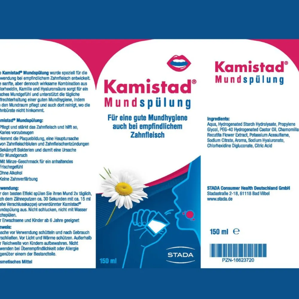 ® Mundspülung bei Zahnfleischentzündungen und Aphten|Kamistad Online