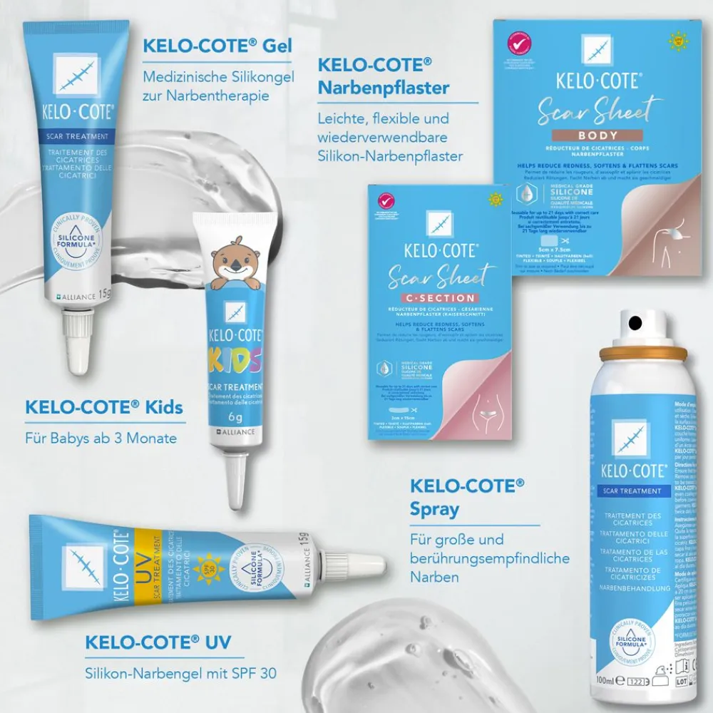 ® Silikon-Narbenpflaster Kaiserschnitt>KELO-COTE New
