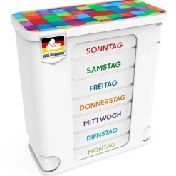 Kerpers® Pillendose 7 Tage mit je 4 Fächer „Basic“ bunt> Best