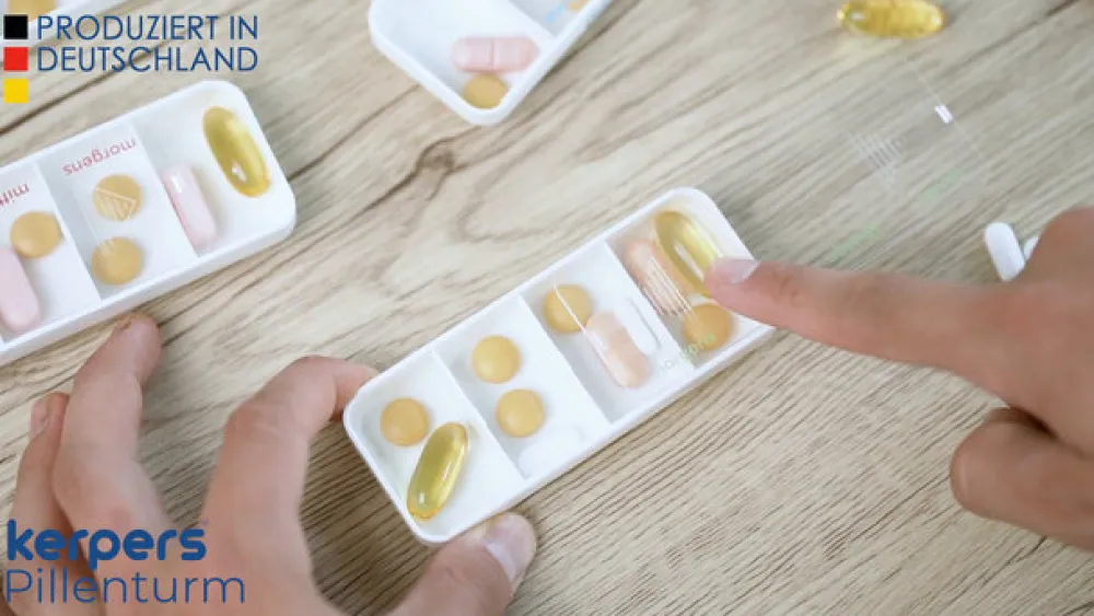 Kerpers® Pillendose 7 Tage mit je 4 Fächer „Basic“ Janosch> Best
