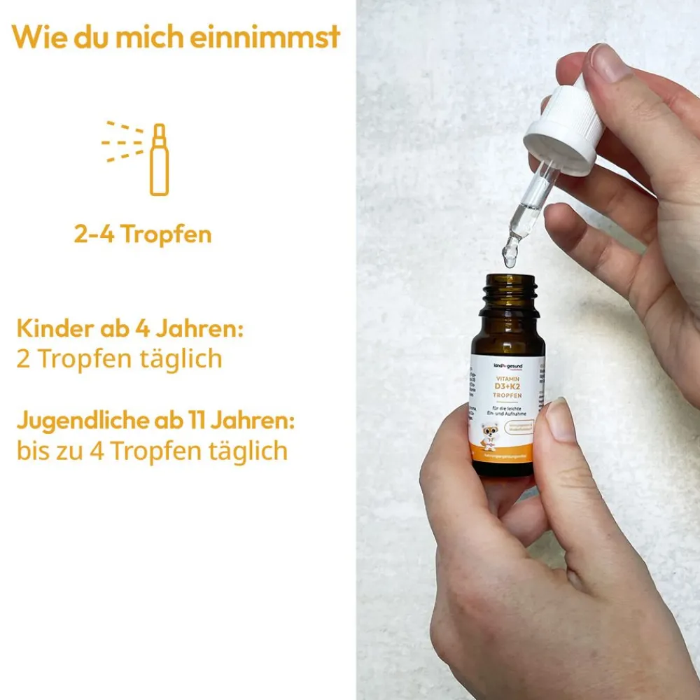 kindgesund Vitamin D3+K2 Tropfen für Kinder> Online