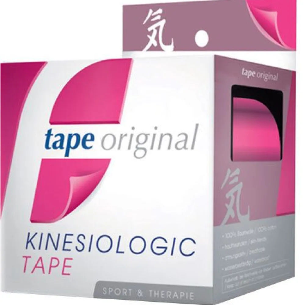 Kinesio tape original pink 5 cm x 5 m|Kinesiologic Tape Hot