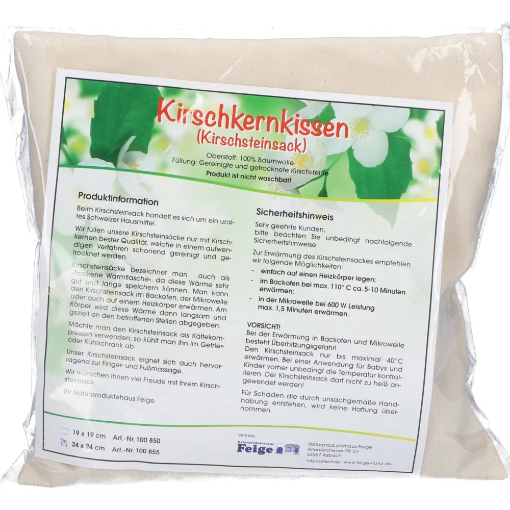 Kirschkernkissen 24 x 24 cm natur> Online