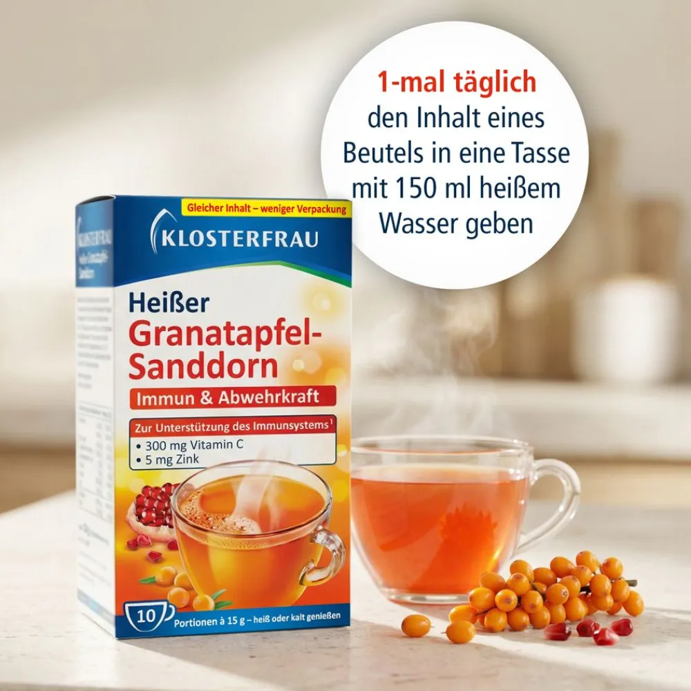 Broncholind® Heißer Granatapfel-Sanddorn|Klosterfrau Best