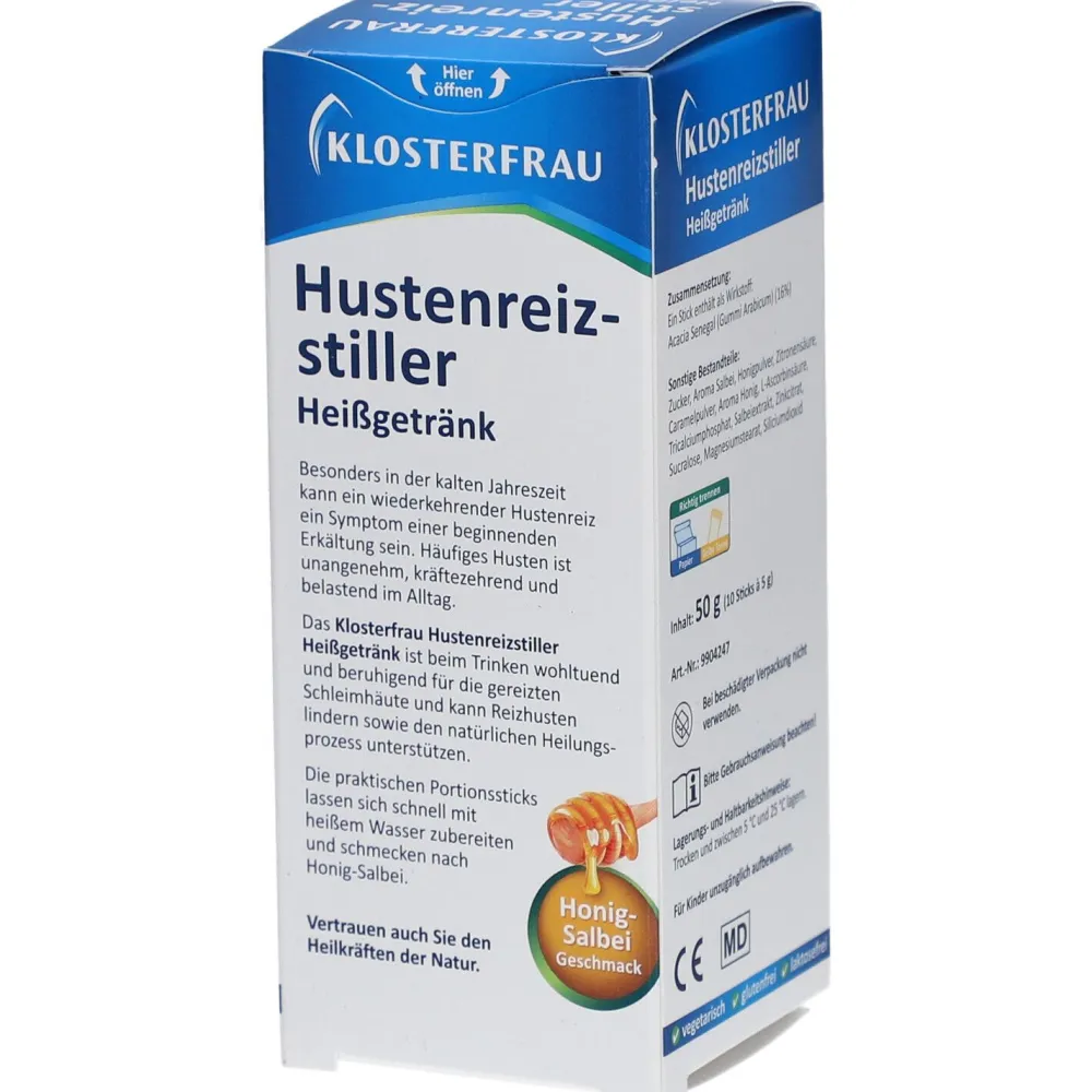 ® Hustenreizstiller Heißgetränk Honig-Salbei|Klosterfrau Online