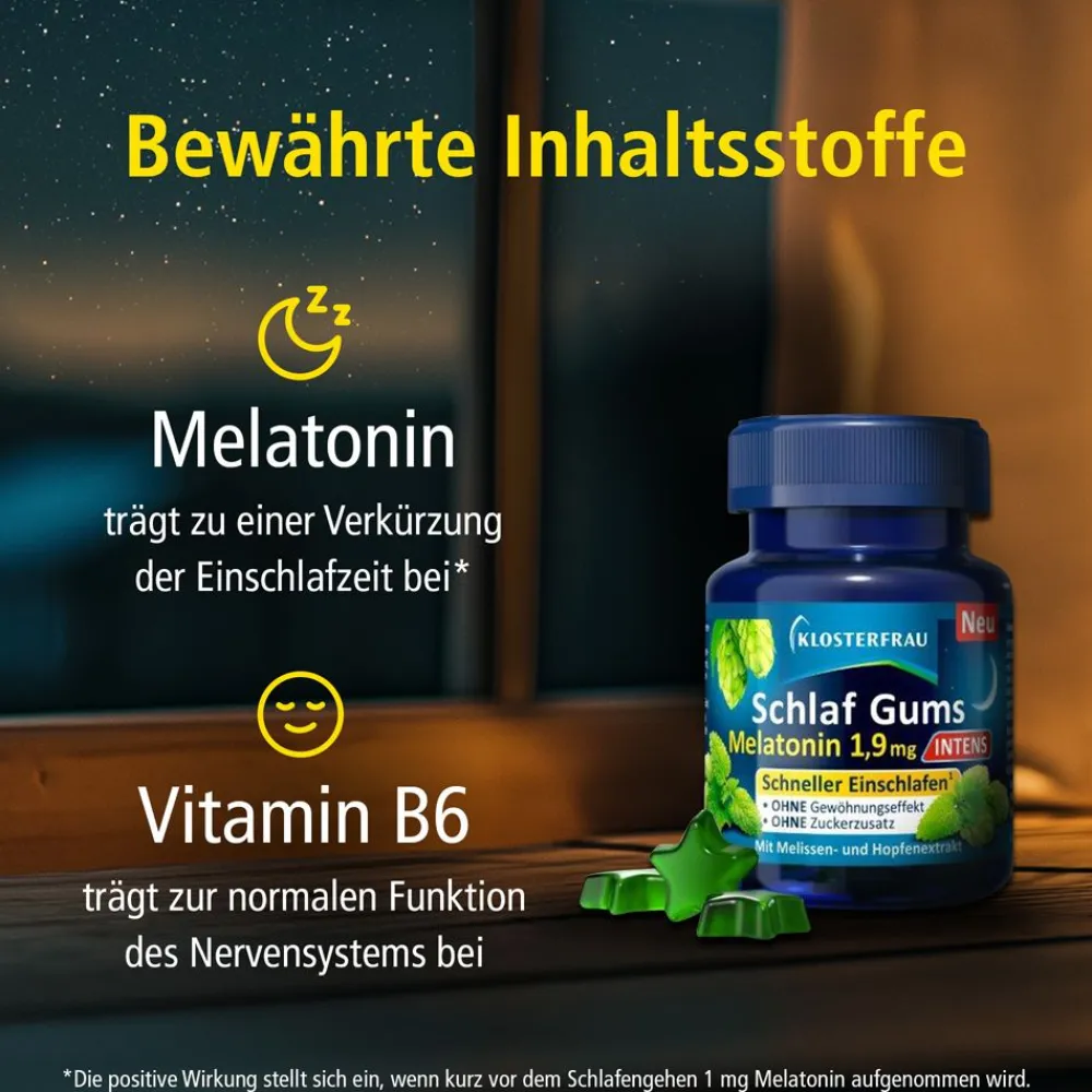 Schlaf Gums Melatonin 1,9 mg Intens>Klosterfrau Online