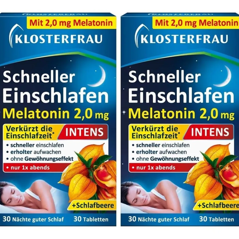 Klosterfrau® Schneller Einschlafen 2,0 mg Melatonin Intens| Best