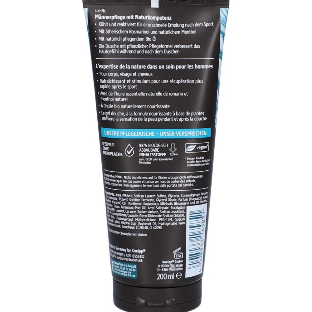 Kneipp® 3 in 1 Pflegedusche Sport – Rosmarin & Menthol| Clearance