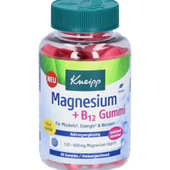 Kneipp Magnesium + B12 Gummies mit Himbeergeschmack| Outlet