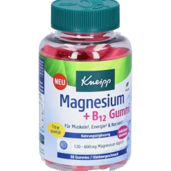 Kneipp Magnesium + B12 Gummies mit Himbeergeschmack| Outlet