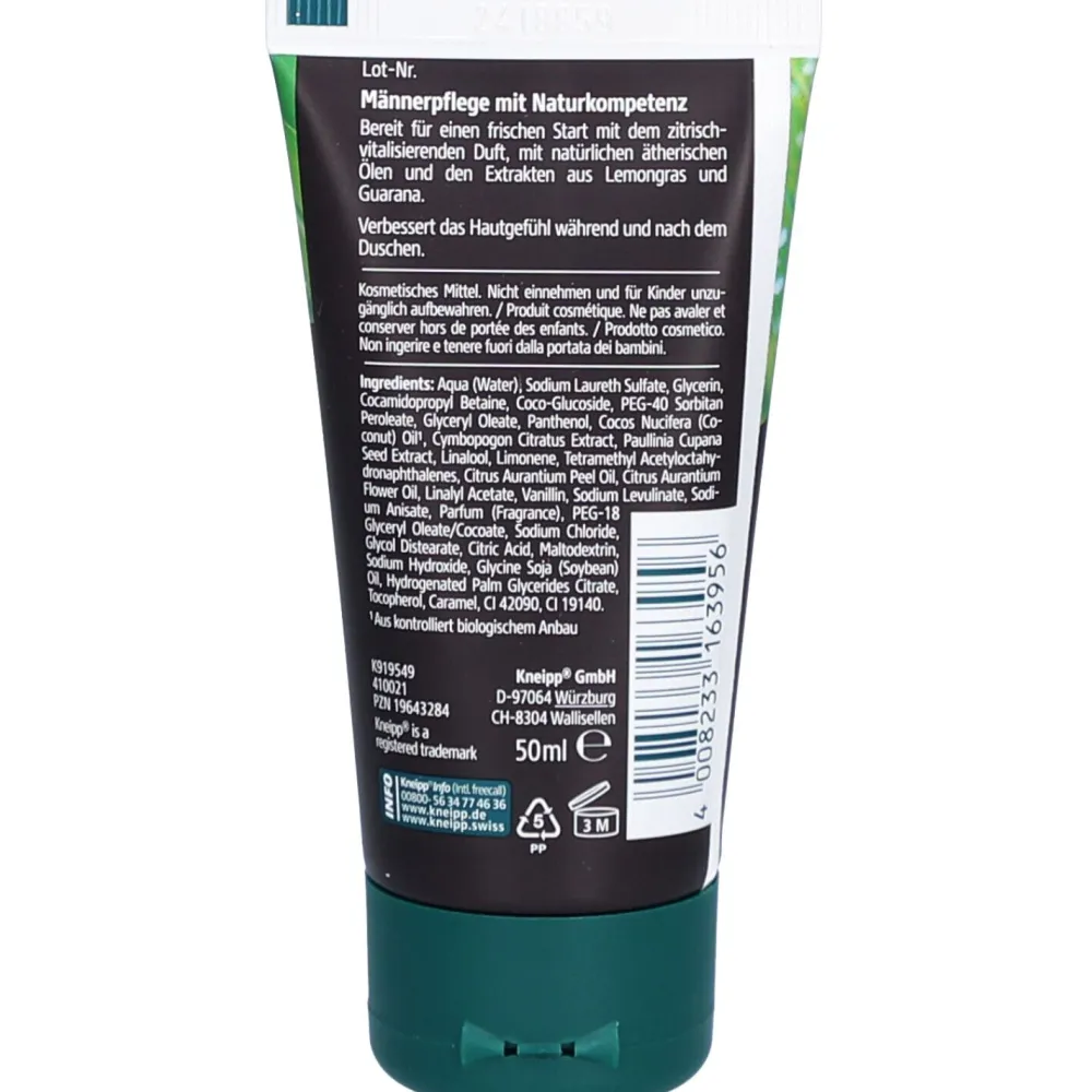 Kneipp® Men 3in1 Pflegedusche Startklar Lemongras & Guarana| Outlet