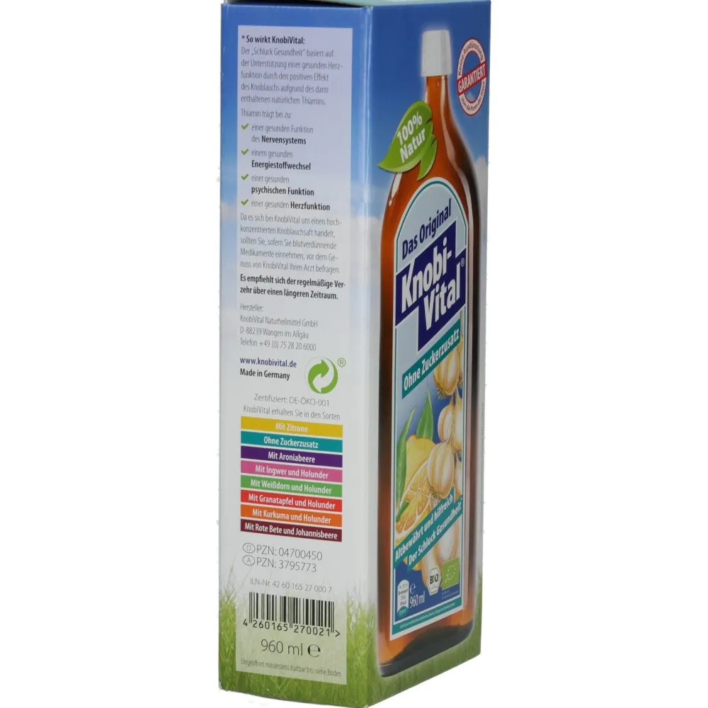 ® ohne Zuckerzusatz|KnobiVital New