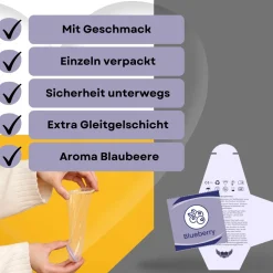 Kondome mit Geschmack Blaubeere -|LOVELYNESS Clearance