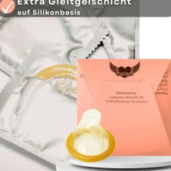 Kondome mit Geschmack Erdbeere -|LOVELYNESS Hot