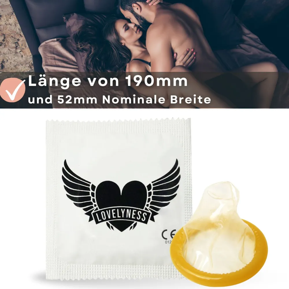 Kondome mit Geschmack Erdbeere, Banane, Pfirsich, Blaubeere -|LOVELYNESS Discount
