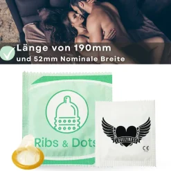 Kondome mit Noppen und Rippen -|LOVELYNESS Sale