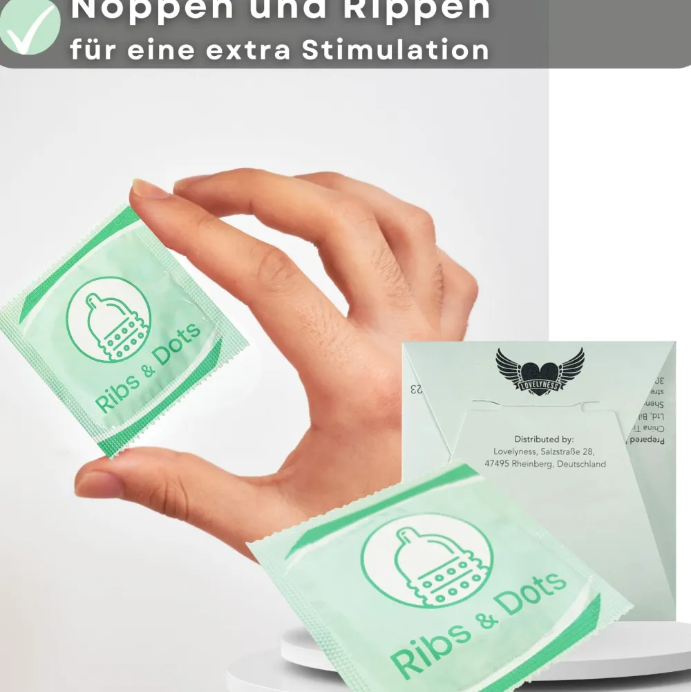 Kondome mit Noppen und Rippen -|LOVELYNESS Sale