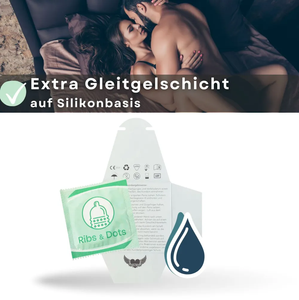 Kondome mit Noppen und Rippen -|LOVELYNESS Sale