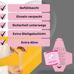 Kondome Sensitiv Gefühlsecht extra Dünn ->LOVELYNESS New