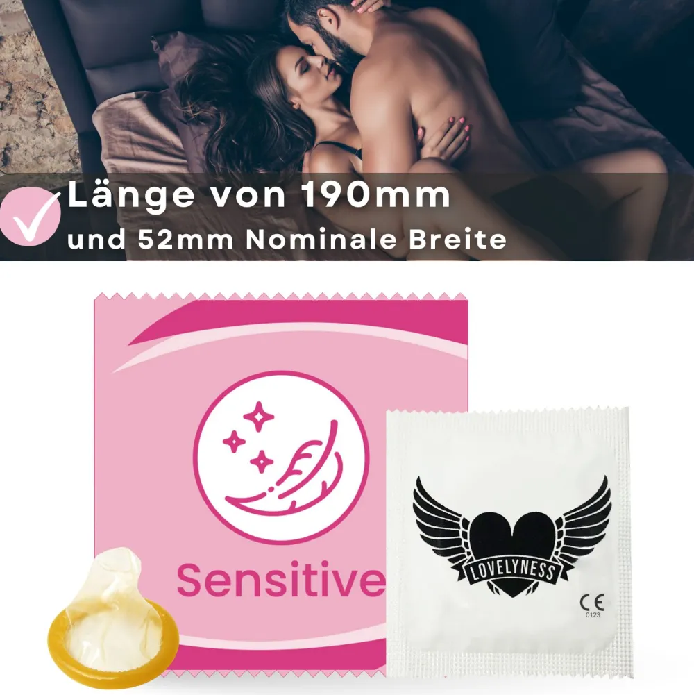 Kondome Sensitiv Gefühlsecht extra Dünn ->LOVELYNESS New