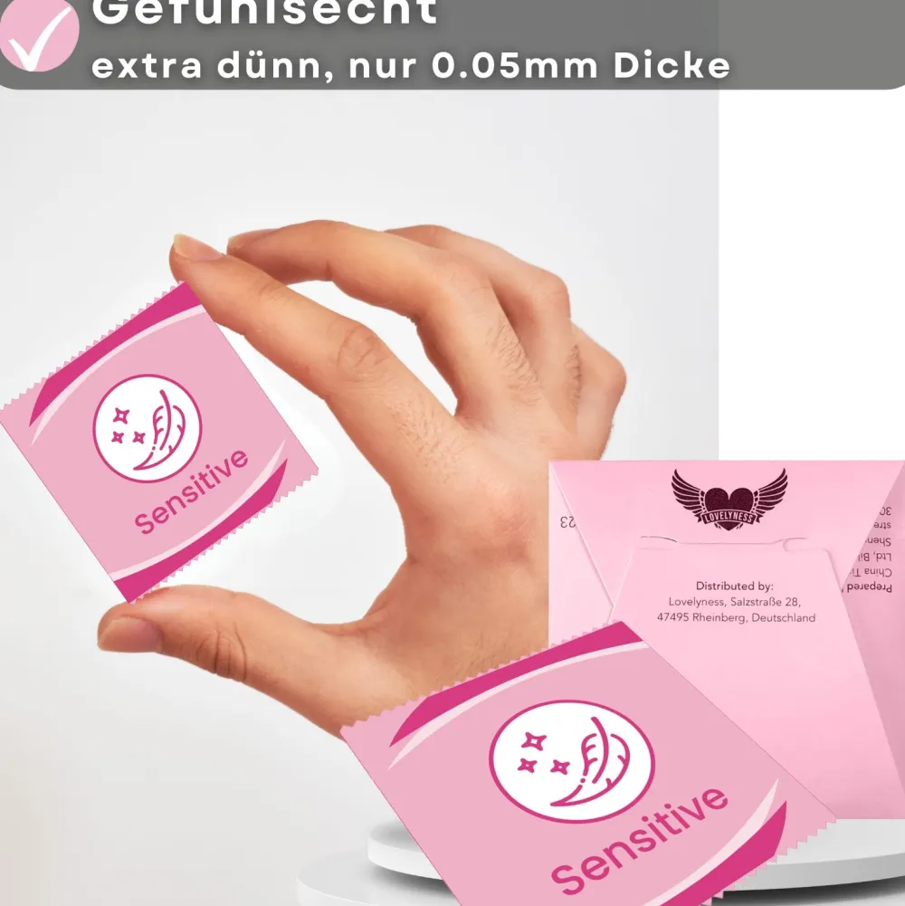 Kondome Sensitiv Gefühlsecht extra Dünn ->LOVELYNESS New