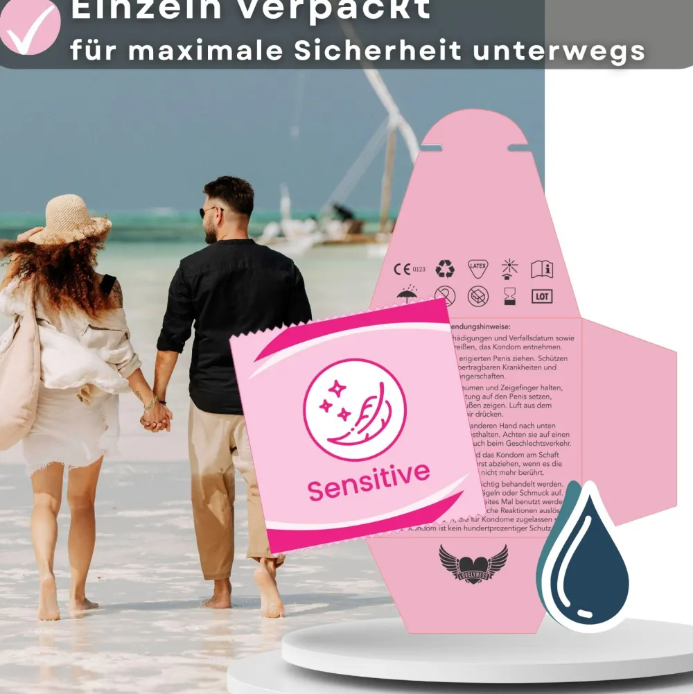 Kondome Sensitiv Gefühlsecht extra Dünn ->LOVELYNESS New