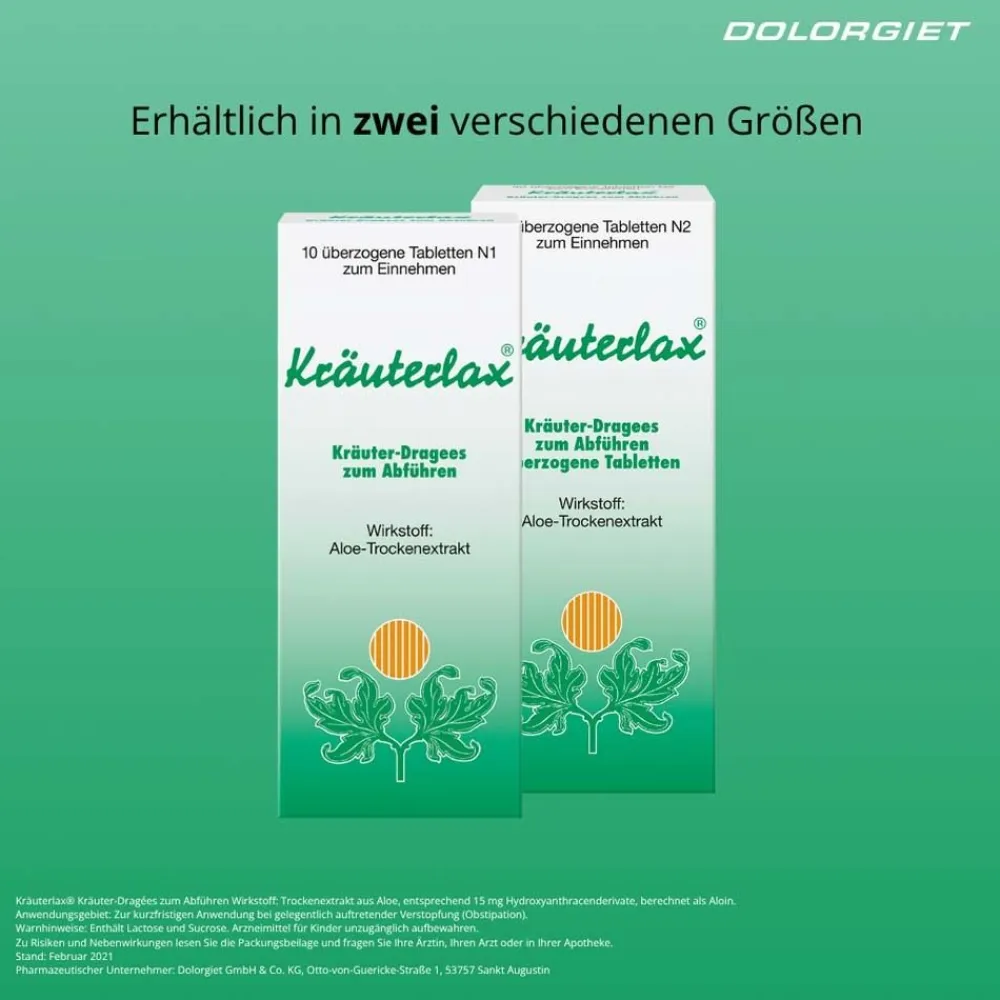 Kräuterlax® Kräuter-Dragées zum Abführen| Outlet