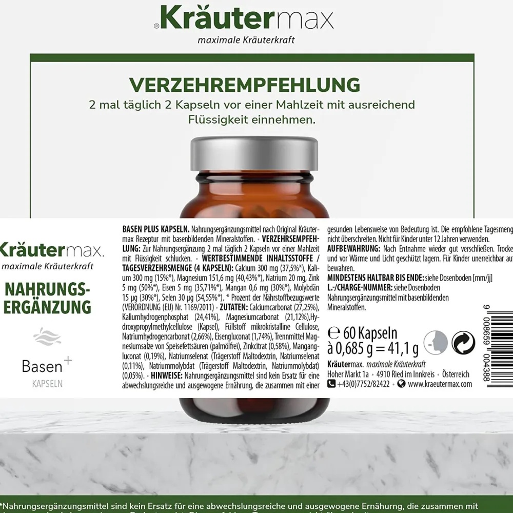Basen plus Kapseln>Kräutermax