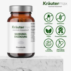 Kieselerde 336 mg Kapseln|Kräutermax Sale
