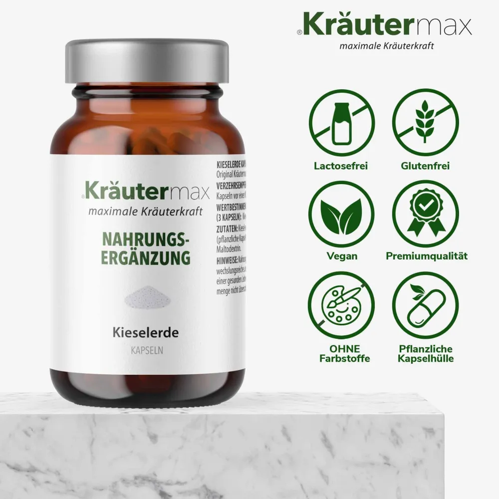 Kieselerde 336 mg Kapseln|Kräutermax Sale