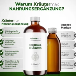 Multiaktiv Saft plus Vitamin B1, B2, B6, B12, C, E>Kräutermax Best