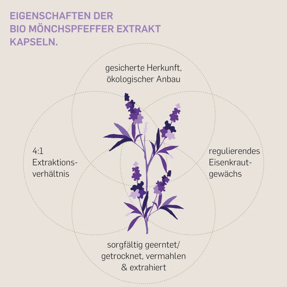 © Bio Mönchspfeffer – 10 mg Vitex-agnus-castus-Extrakt – 240 Kapseln – 8 Monate>KURKRAFT Discount