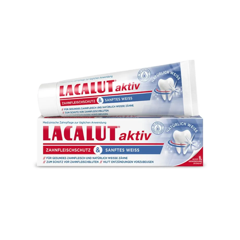 ® aktiv Zahnfleischschutz & sanftes Weiß>LACALUT New