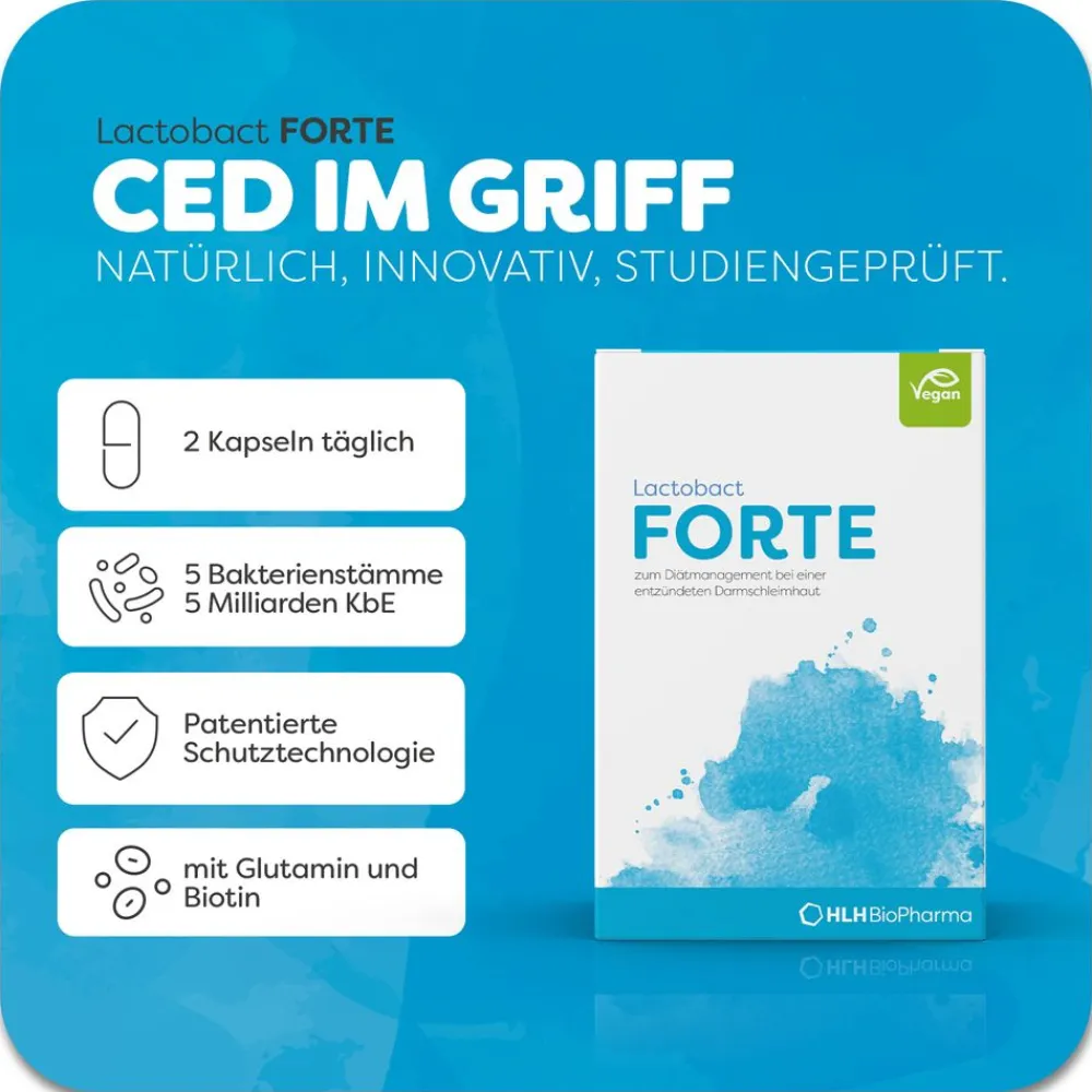 Lactobact FORTE - Natürliche Hilfe bei einer entzündeten Darmschleimhaut| Clearance