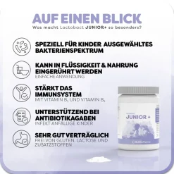 Lactobact JUNIOR +, Darmaufbau für Kinder ab 2 Jahren| Discount