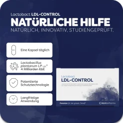 Lactobact LDL-CONTROL - Natürliche Hilfe bei erhöhten Cholesterinwerten| Sale