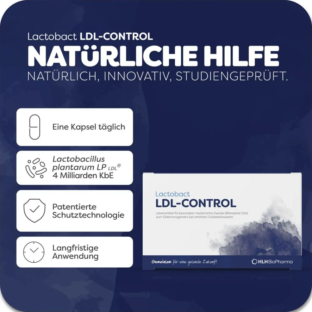 Lactobact LDL-CONTROL - Natürliche Hilfe bei erhöhten Cholesterinwerten| Sale
