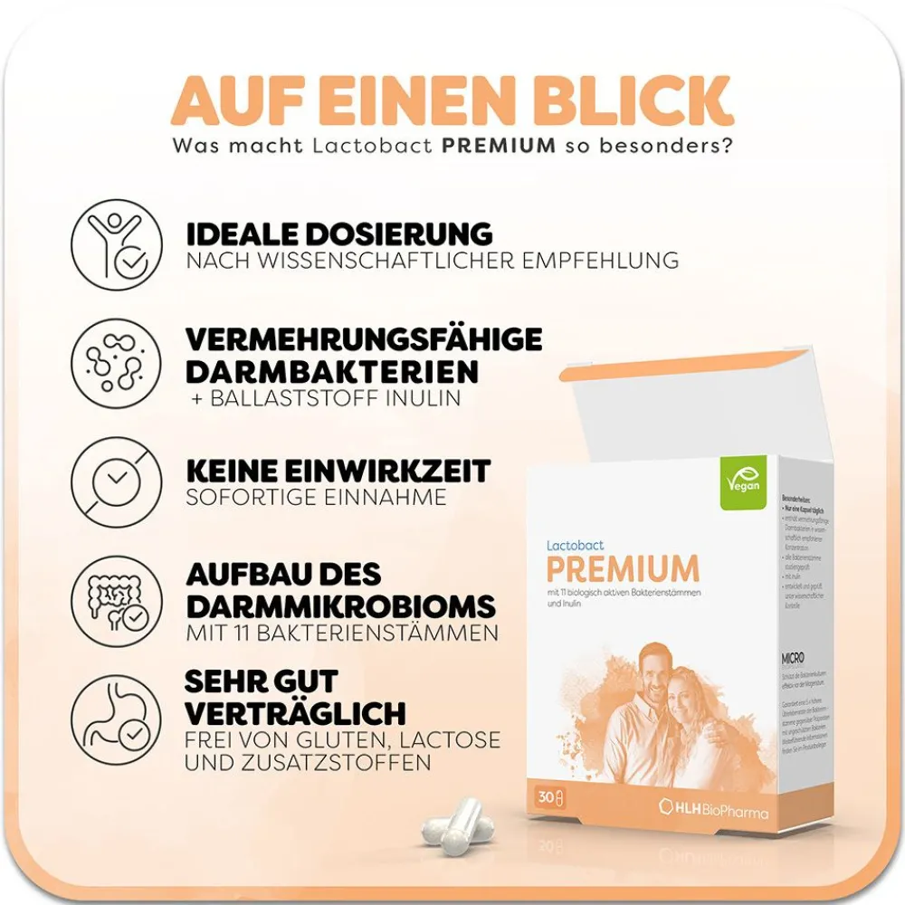 Lactobact PREMIUM - Biologisch aktive Bakterien für die Darmflora> Online