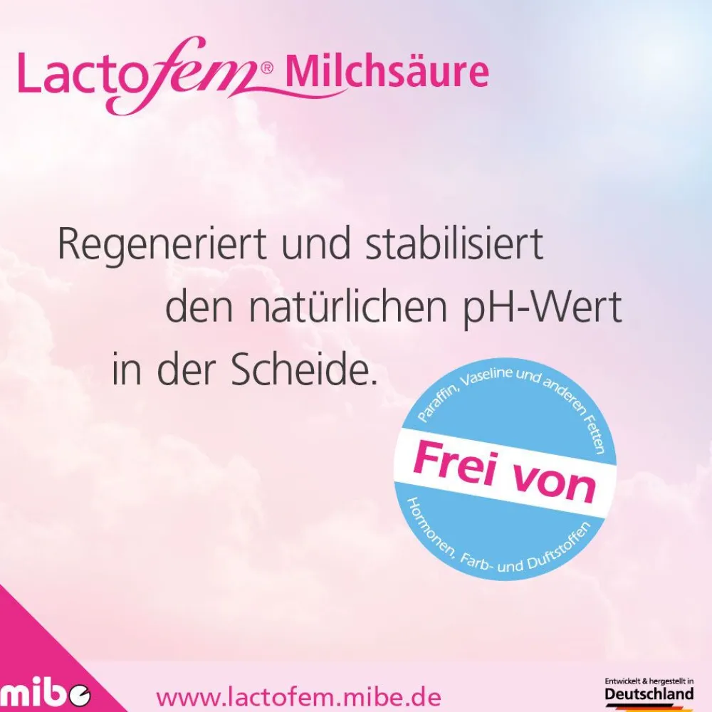 Lactofem® Milchsäure Vaginalzäpfchen| Online