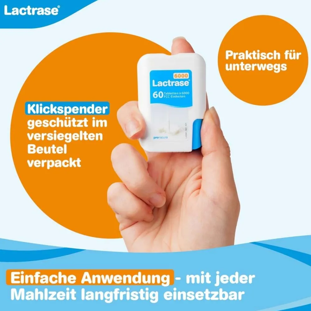 ® 6,000 - Laktase Mini Tabletten bei Laktoseintoleranz, Nachfüllpack>Lactrase Best