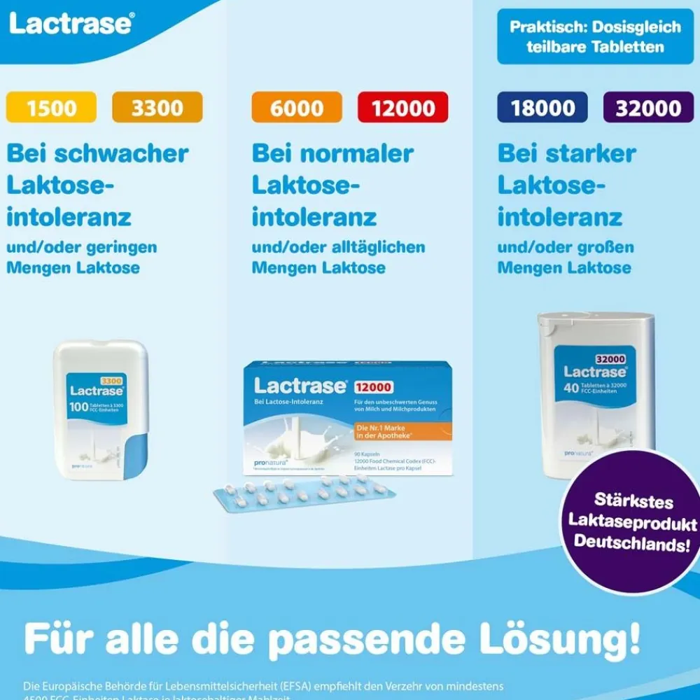® 18,000 - Laktase Tabletten bei Laktoseintoleranz, hochdosiert>Lactrase Discount