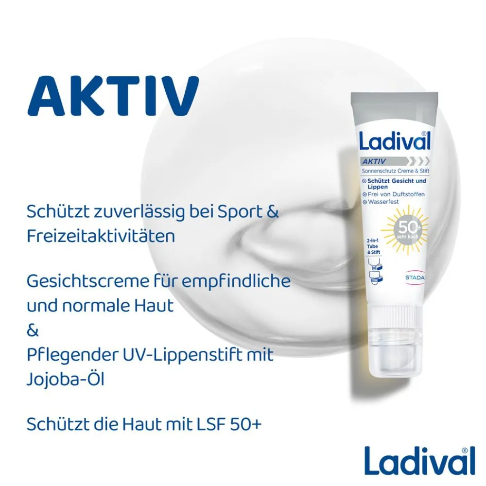 Aktiv Sonnenschutz Creme & Stift SPF 50+>Ladival Outlet