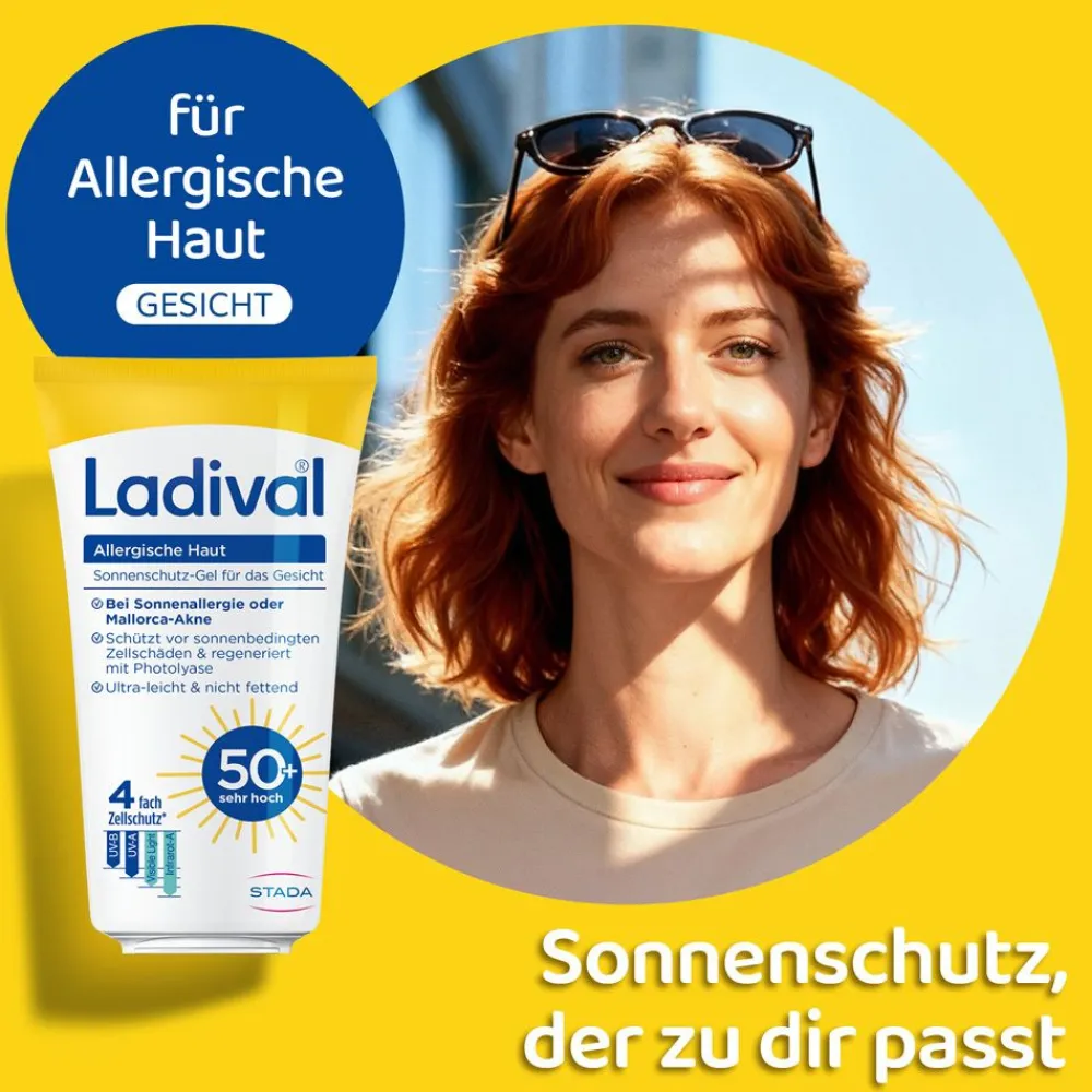 ® Allergische Haut Sonnenschutz-Gel Gesicht LSF 50+|Ladival Hot