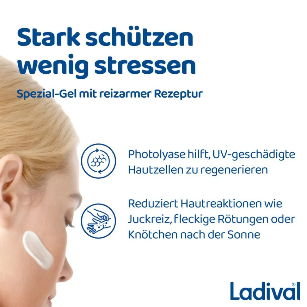 ® Allergische Haut Sonnenschutz-Gel Gesicht LSF 50+|Ladival Hot
