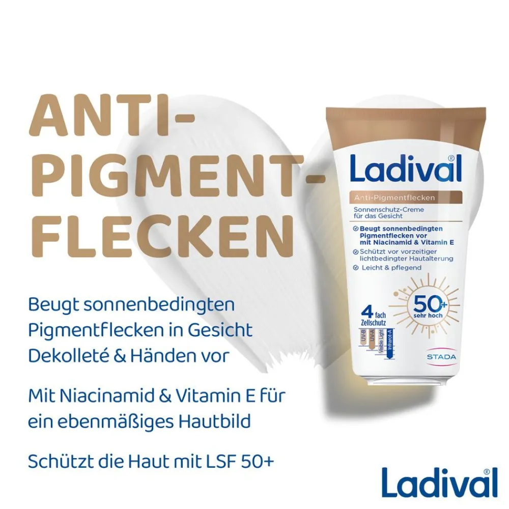 ® Anti-Pigmentflecken Sonnenschutz-Creme Gesicht LSF 50+>Ladival Online