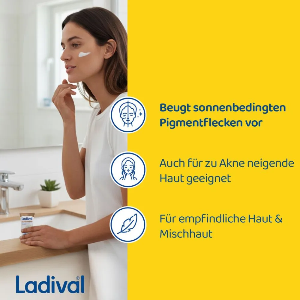 ® Anti-Pigmentflecken Sonnenschutz-Creme Gesicht LSF 50+>Ladival Online