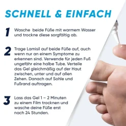 Once® | Fußpilzbehandlung mit einer Anwendung | Lindert Juckreiz, Rissbildung | Antimykotische 4g|Lamisil New