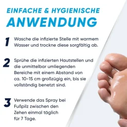 Spray | Spray zur Behandlung von Fußpilz | Lindert Juckreiz, Rötungen | Verhindert das Wiederauftreten von Fußpilz | Antimykotisches Spray|Lamisil Sale